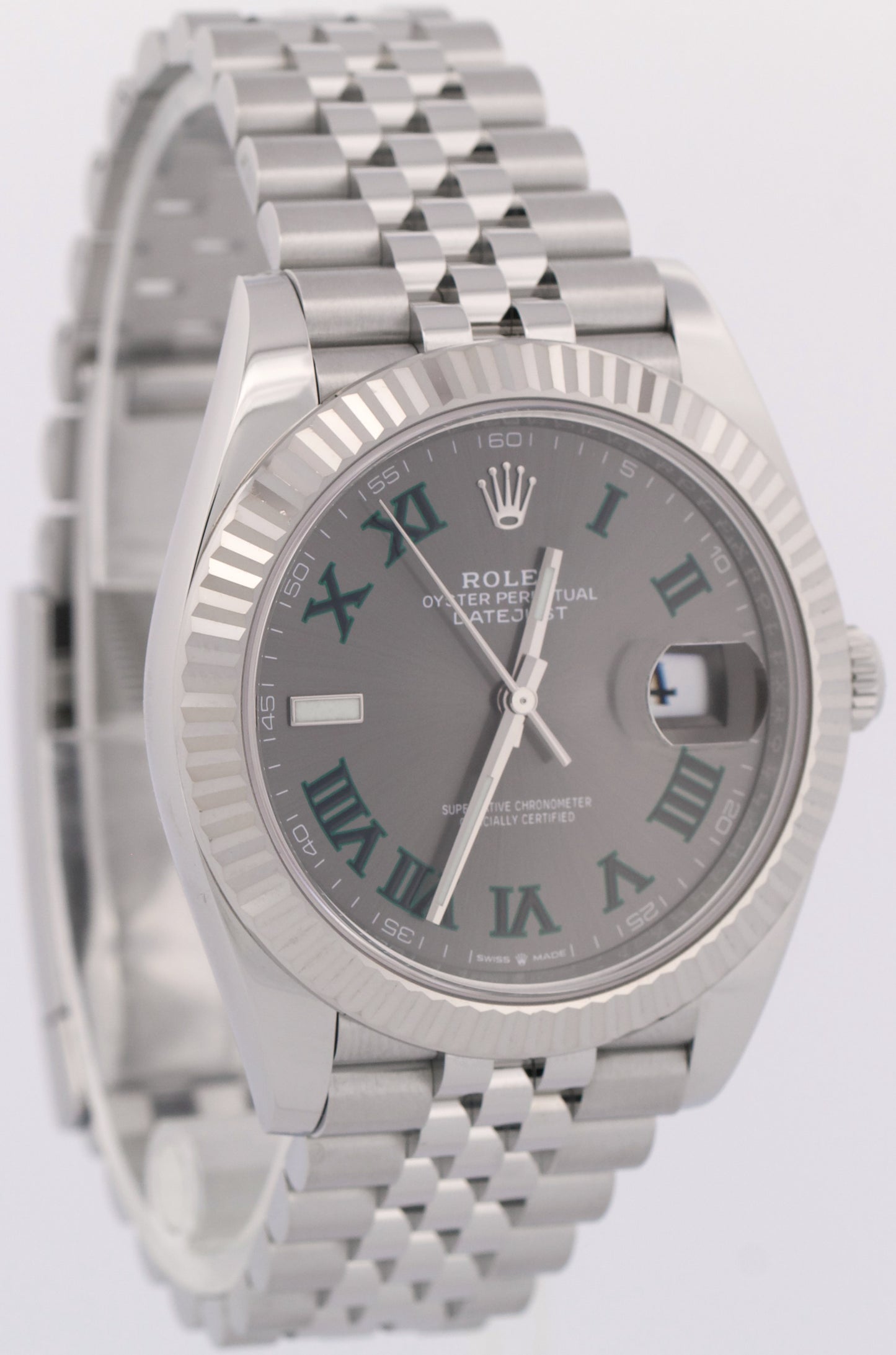 2023 PAPERS Rolex DateJust 41 WIMBLEDON 18K Gold 41mm JUBILEE 126334 Watch BOX