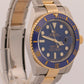 2018 Rolex Submariner Date 116613 LB Blue Two-Tone 18K Steel 40mm Box Papers