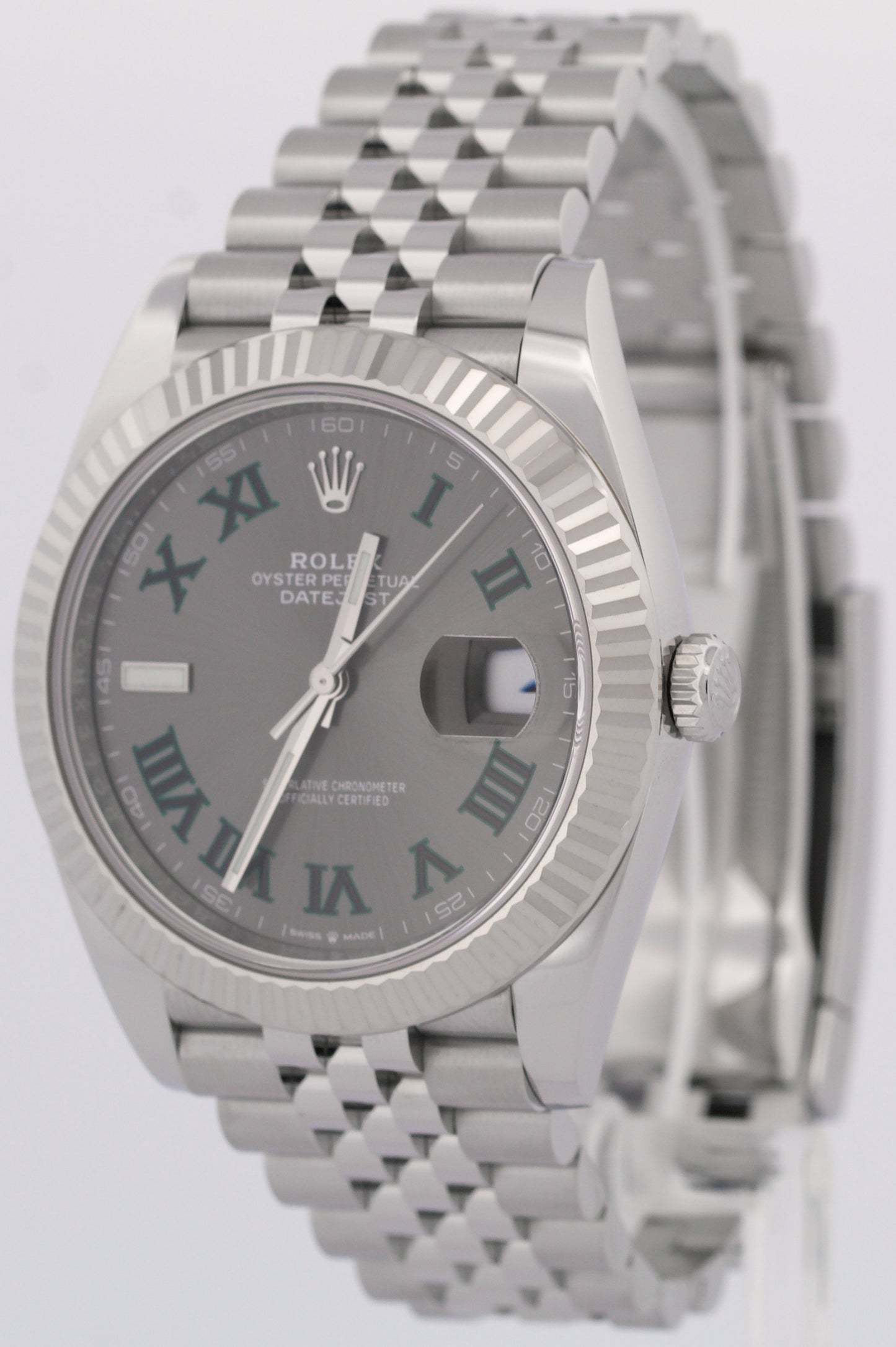 2023 PAPERS Rolex DateJust 41 WIMBLEDON 18K Gold 41mm JUBILEE 126334 Watch BOX