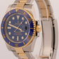 2018 Rolex Submariner Date 116613 LB Blue Two-Tone 18K Steel 40mm Box Papers