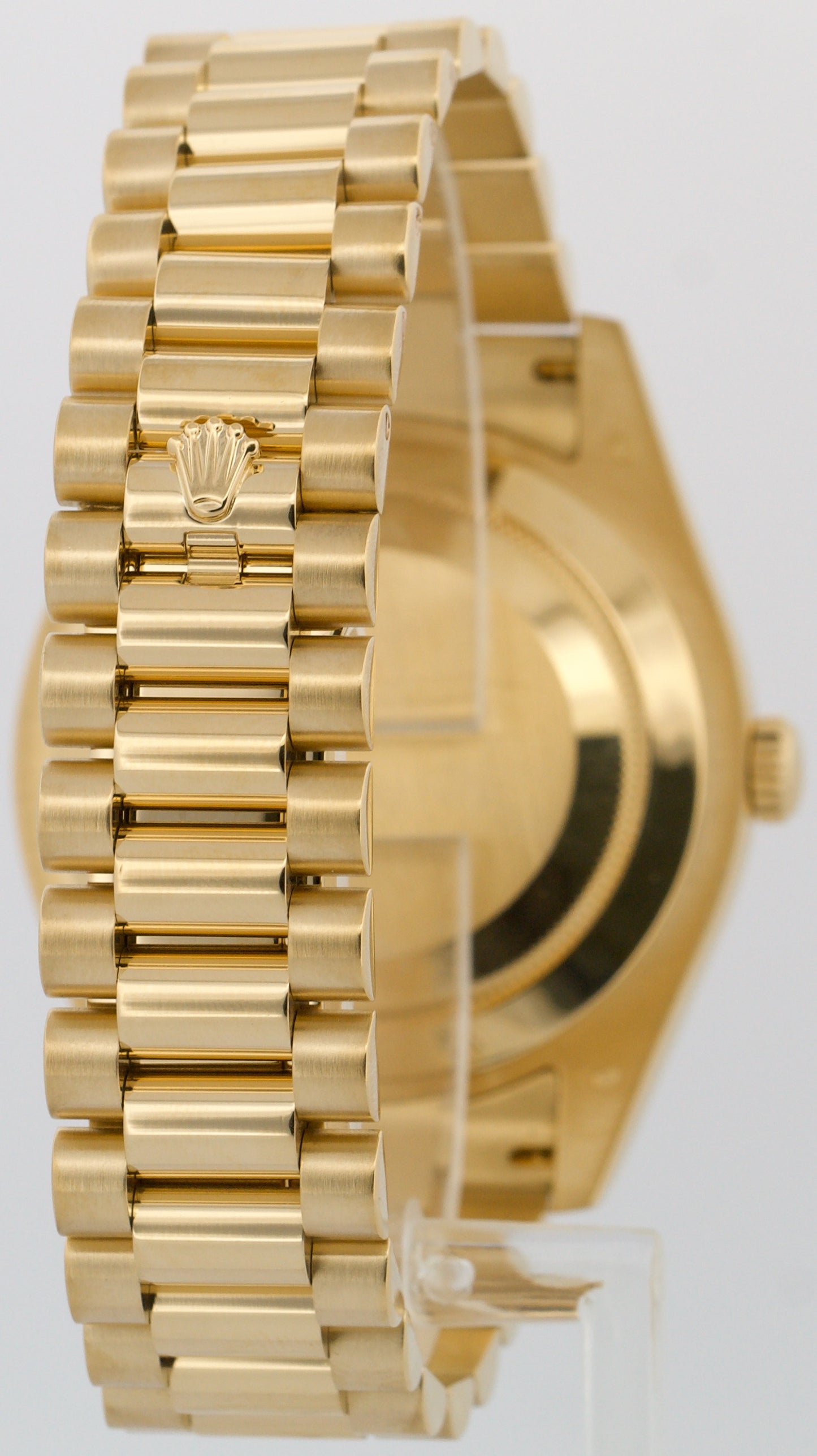 Rolex Day-Date II President 41mm CHAMPAGNE DIAMOND 18K Yellow Gold 218238 BOX