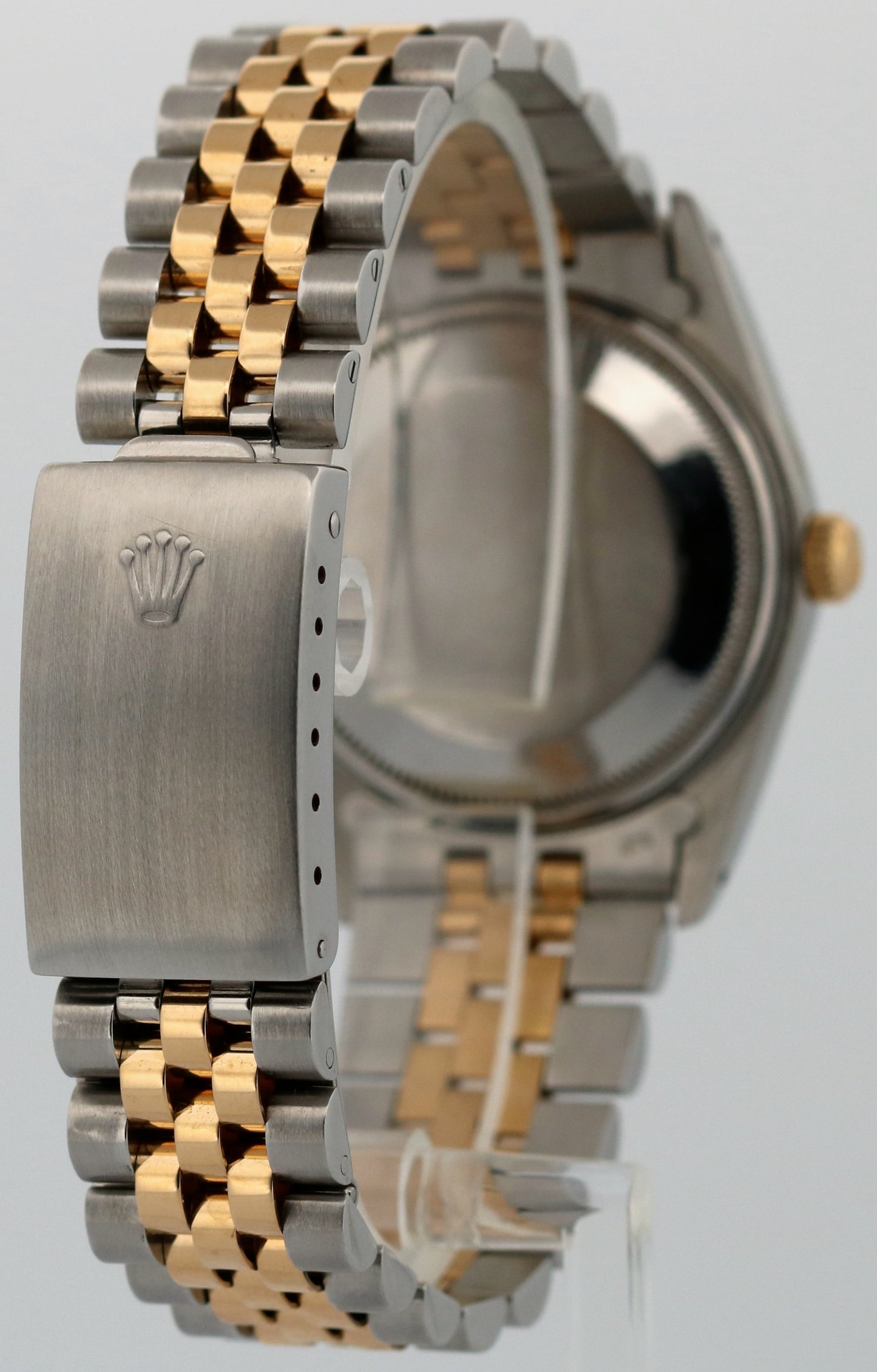 Rolex Oyster Perpetual Date 34mm CHAMPAGNE DIAMOND 18K Gold Steel JUBILEE 15053