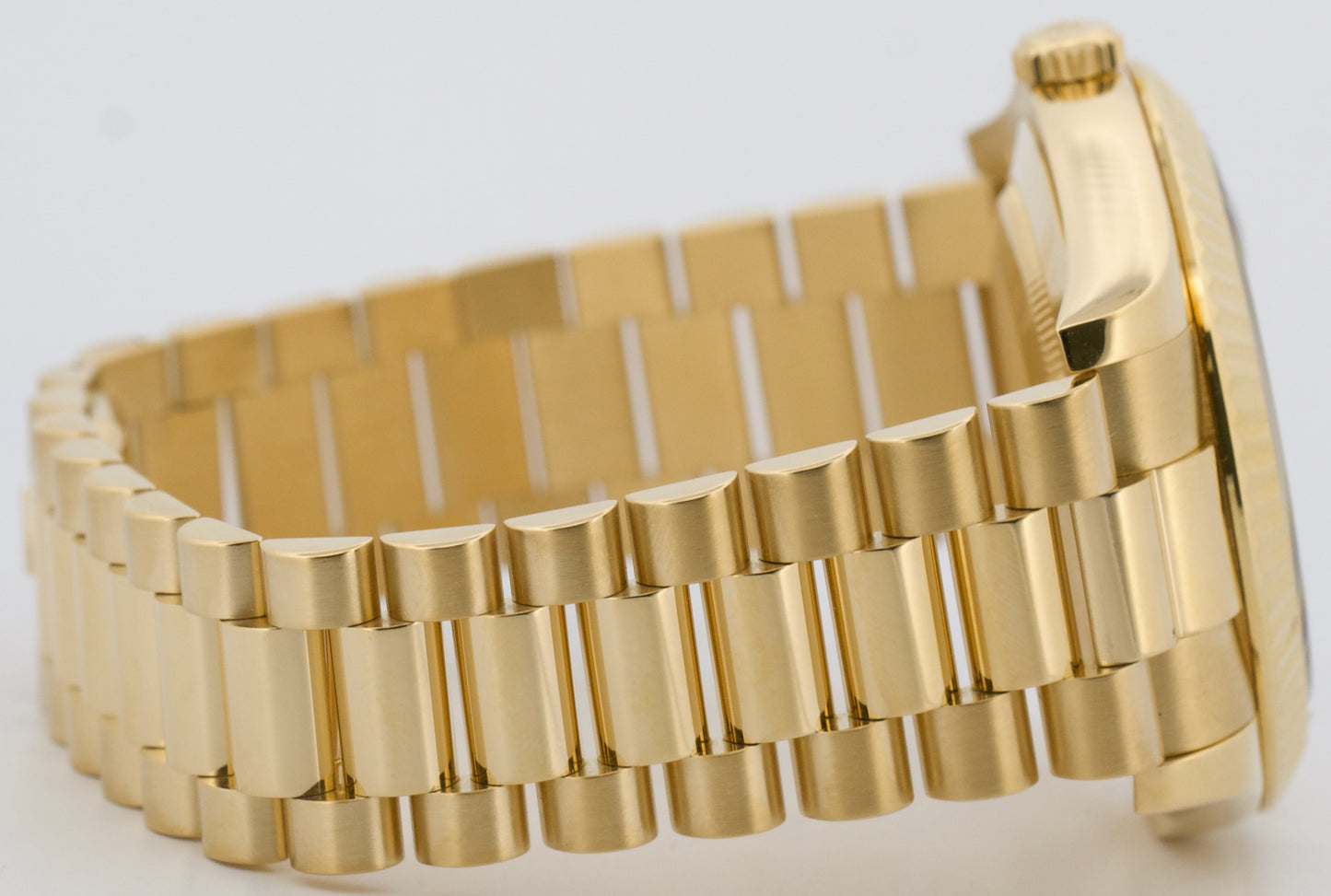 Rolex Day-Date II President 41mm CHAMPAGNE DIAMOND 18K Yellow Gold 218238 BOX