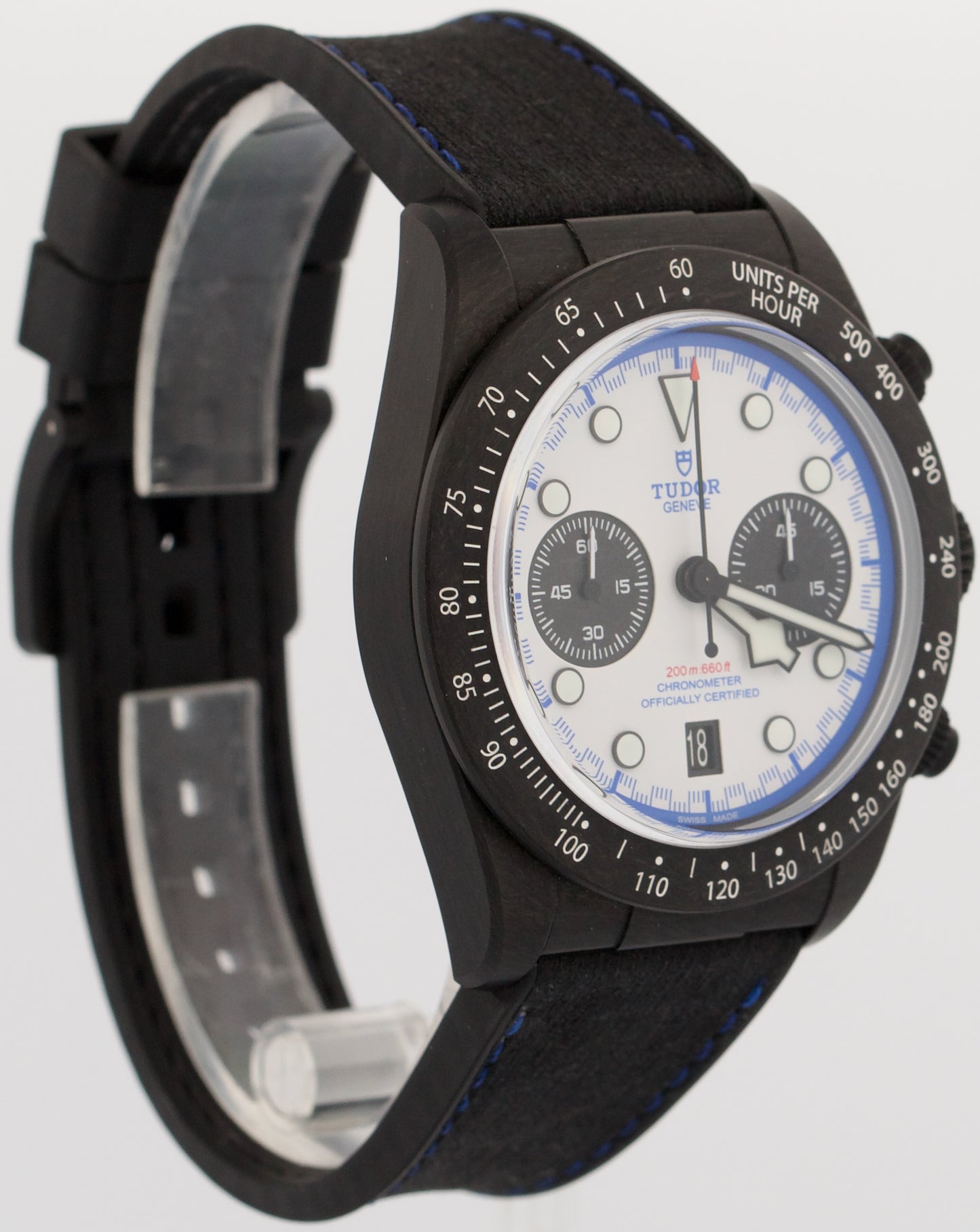 2025 Tudor Black Bay Chrono 79377KN Carbon White Blue 42mm Box Papers