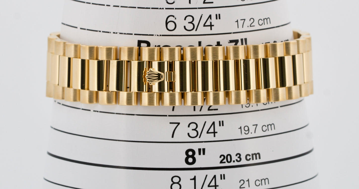 Rolex Day-Date II President 41mm CHAMPAGNE DIAMOND 18K Yellow Gold 218238 BOX