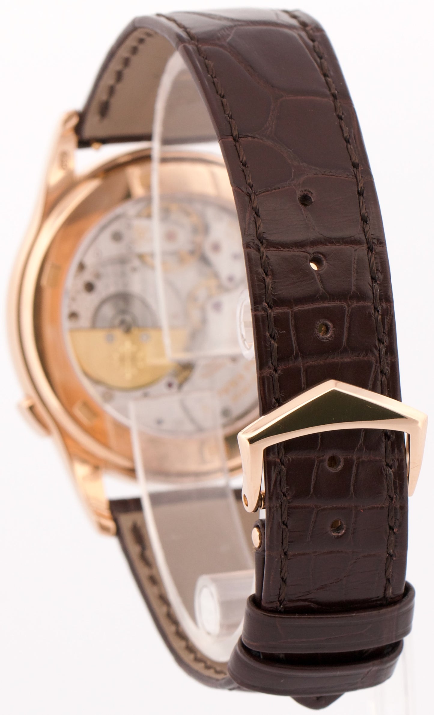 Patek Philippe World Time Complications SILVER 18K Rose Gold 39.5mm 5130R Watch