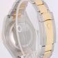 Rolex Datejust II 116333 Two-Tone 18k Gold Steel Champagne Diamond Fluted Watch