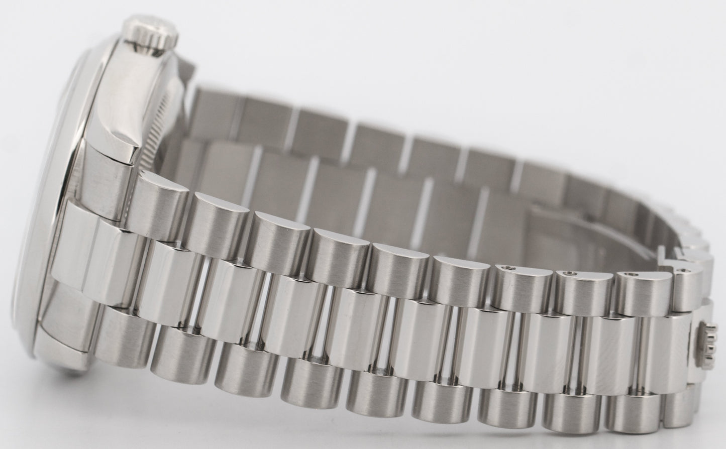 Rolex Day-Date Presidential 36mm SILVER ROMAN 950 Platinum 118206 Watch BOX