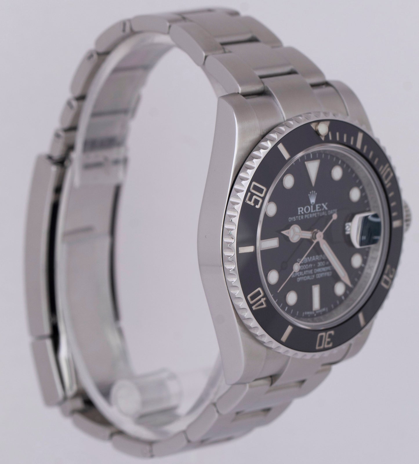 MINT 2018 PAPERS Rolex Submariner 40mm Black Ceramic Steel Watch 116610 LN B+P