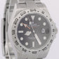 Rolex Explorer II 42mm BLACK Stainless Steel Orange Automatic Watch 216570