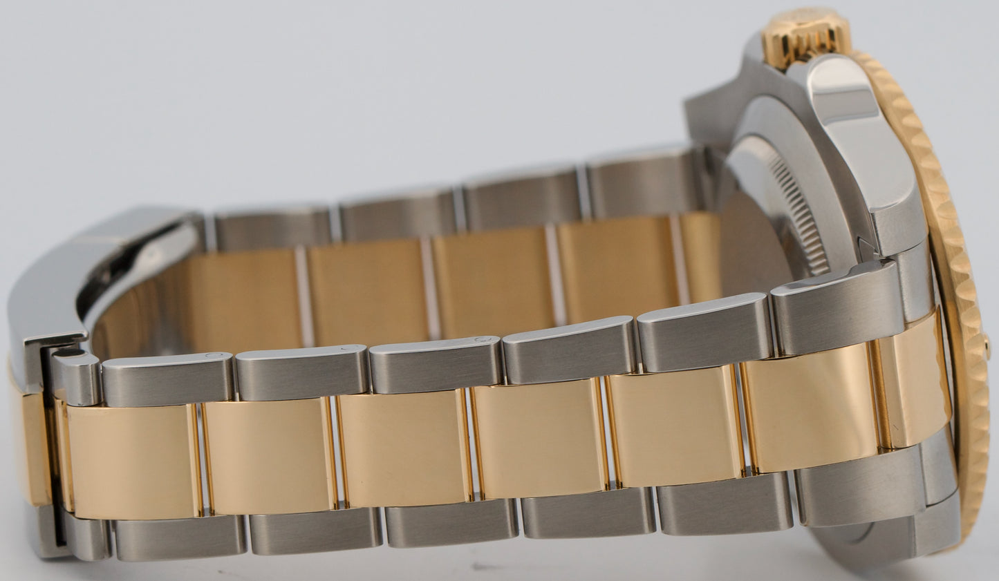 2014 PAPERS Rolex Submariner BLACK 40mm Ceramic 18K Gold Steel 116613 LN BOX