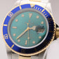 Rolex Submariner Date Blue Two-Tone 18K Yellow Gold 40mm Oyster Watch 16803