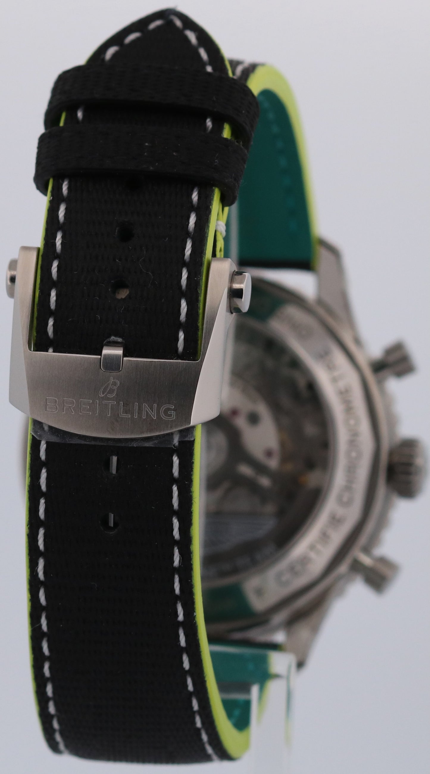 New 2026 Breitling Navitimer EB0138 Aston Martin F1 43mm Titanium Box Papers
