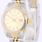 2013 RSC Vintage Rolex Oyster Perpetual Date 69173 Two-Tone Champagne 26mm Box