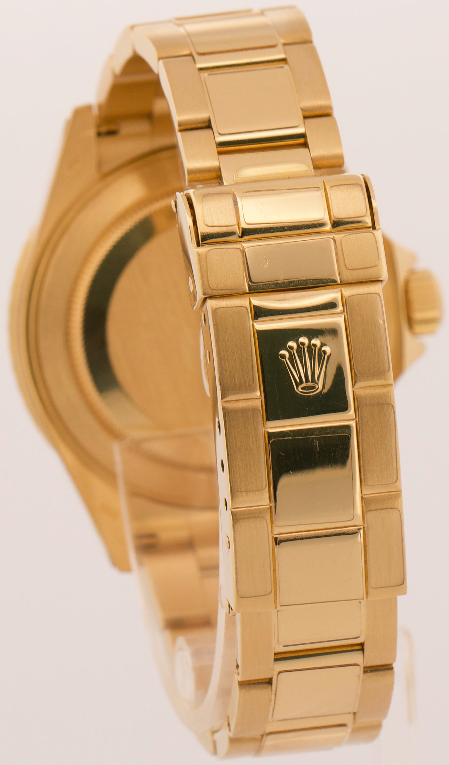 2009 Rolex Submariner Date 16618 Blue Rehaut No-Holes 18K Gold 40mm Box Papers