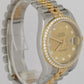 MINT Rolex DateJust 36mm Champagne DIAMOND Two-Tone Gold Steel Watch 116243