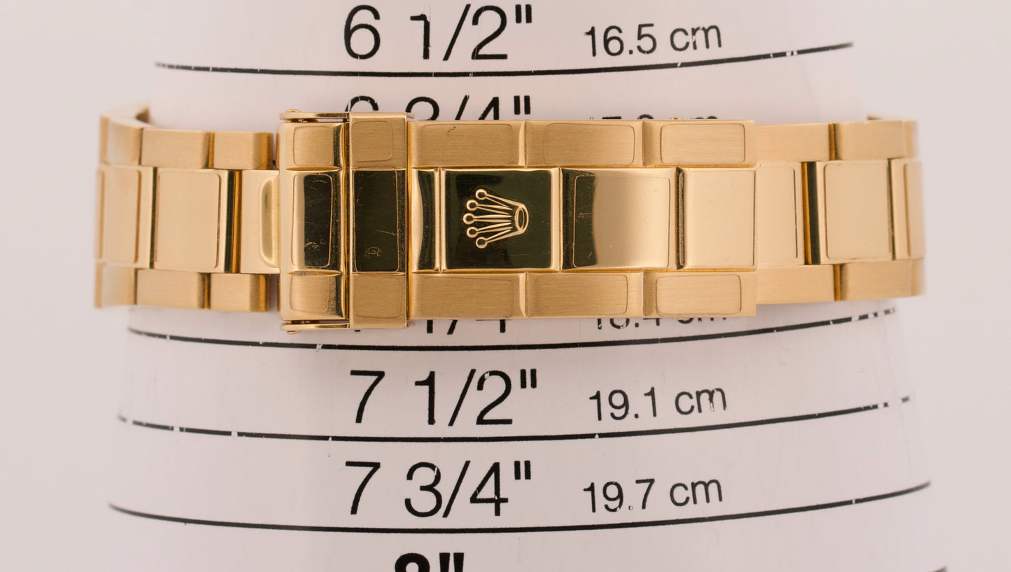 2009 Rolex Submariner Date 16618 Blue Rehaut No-Holes 18K Gold 40mm Box Papers