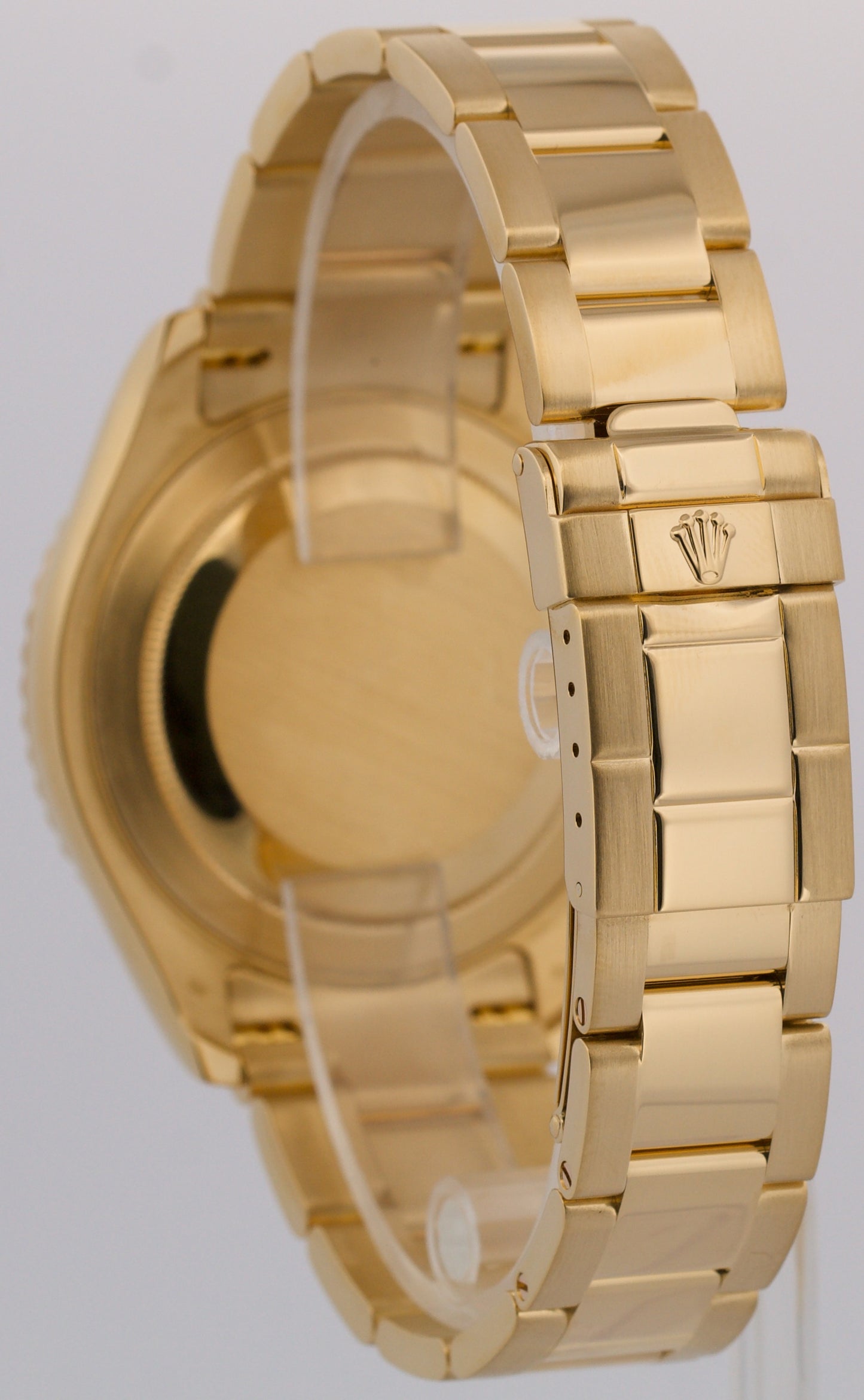 PAPERS Rolex Yacht-Master 40mm BLUE 18K Yellow Gold NO-HOLES Watch 16628 BOX