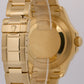 PAPERS Rolex Yacht-Master 40mm BLUE 18K Yellow Gold NO-HOLES Watch 16628 BOX