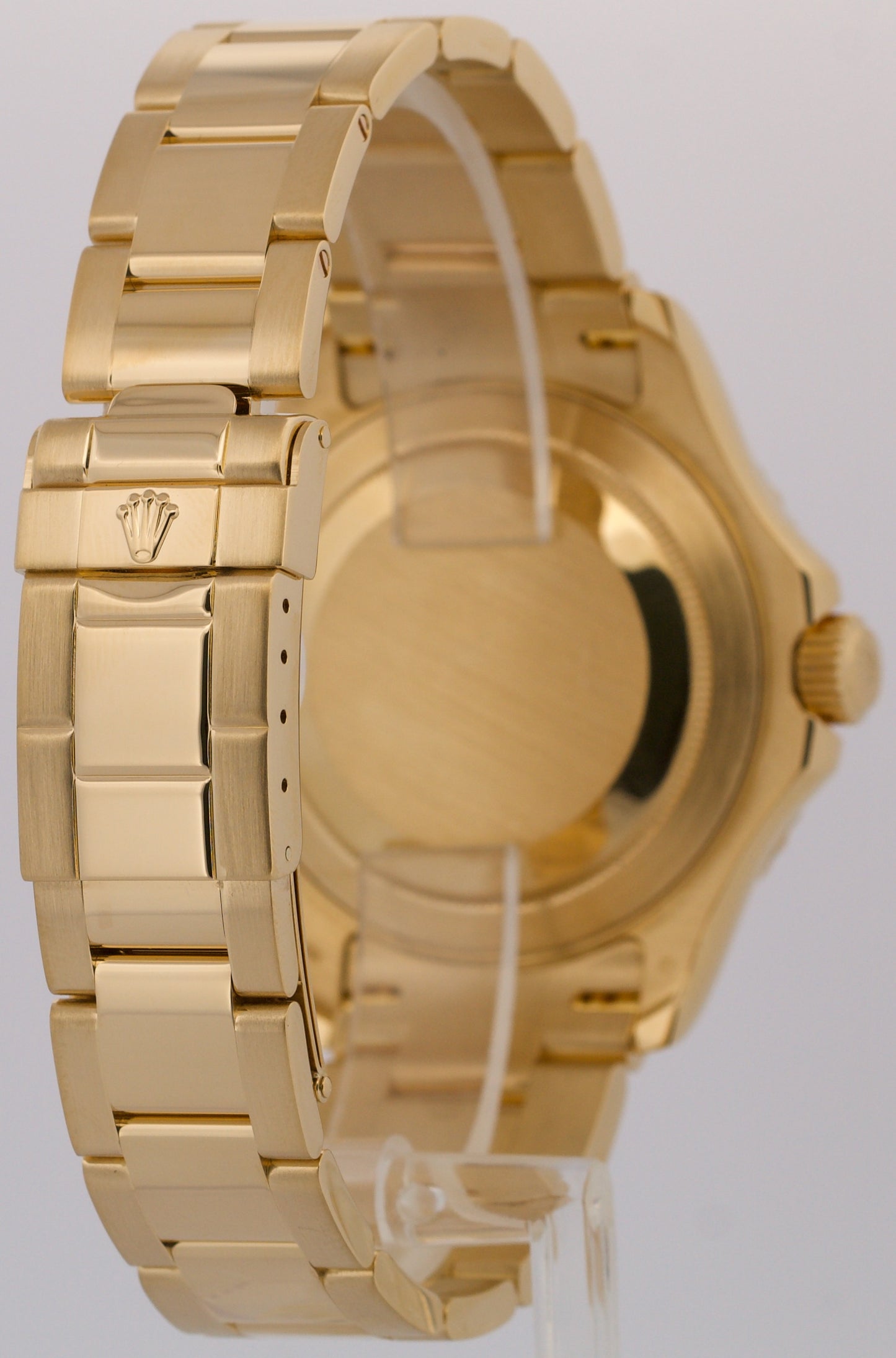 PAPERS Rolex Yacht-Master 40mm BLUE 18K Yellow Gold NO-HOLES Watch 16628 BOX
