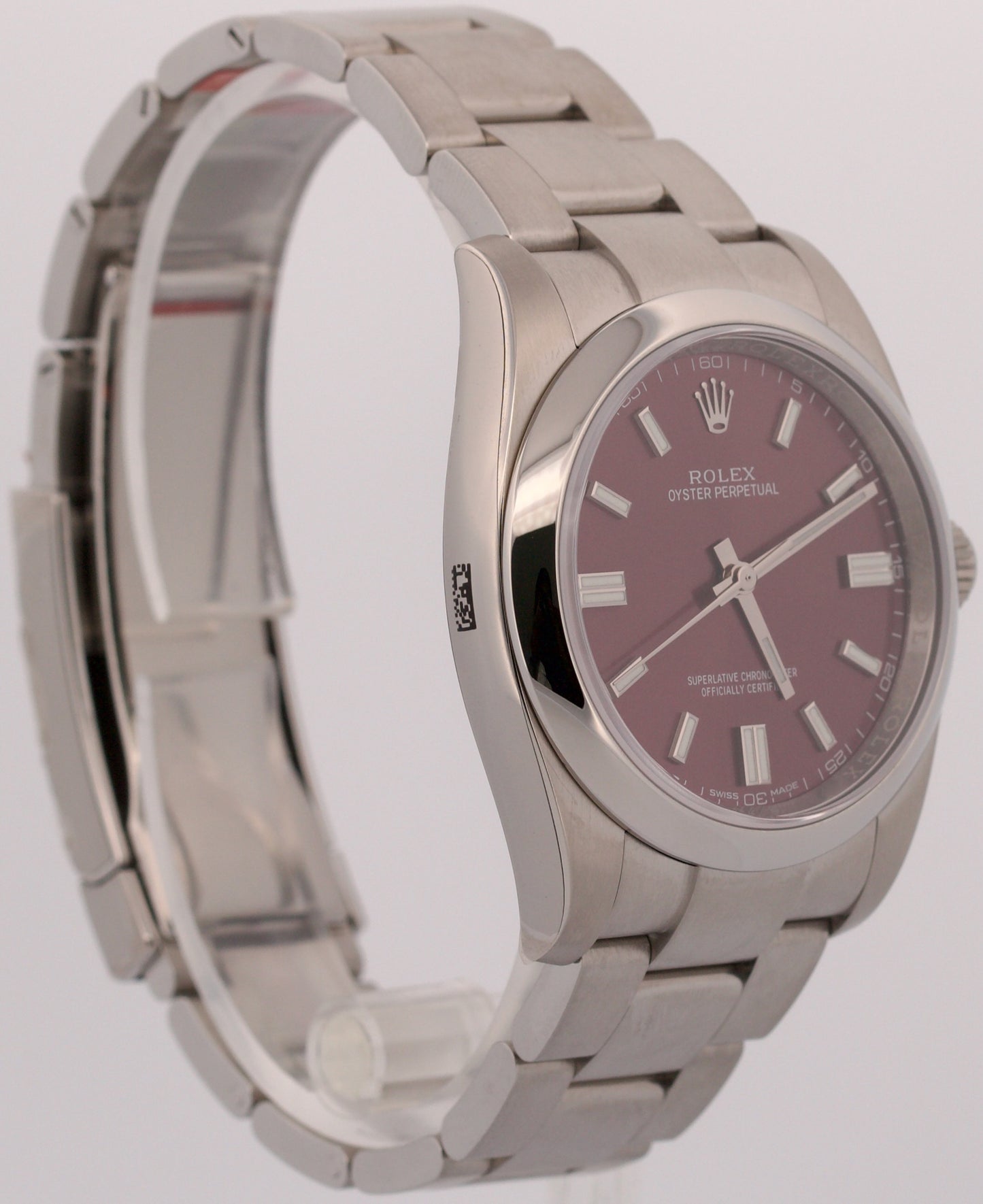 NOS STICKERED 2018 PAPERS Rolex Oyster Perpetual 36mm GRAPE Steel 116000 BOX