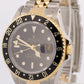 PAPERS Rolex GMT-Master II BLACK 18K Yellow Gold Steel JUBILEE 40mm 16713 BOX