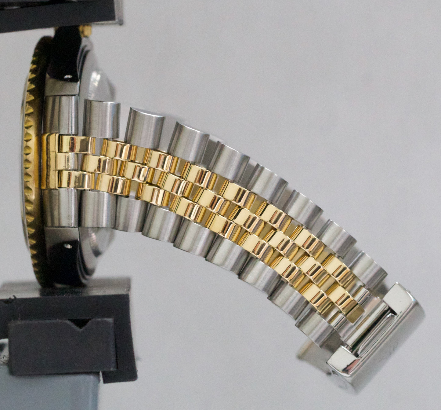 PAPERS Rolex GMT-Master II BLACK 18K Yellow Gold Steel JUBILEE 40mm 16713 BOX