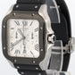 Cartier Santos Chronograph Steel ADLC Silver Rubber 43mm WSSA0017 4183 Watch