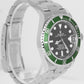 UNPOL. 2009 Rolex Submariner Date Green KERMIT Steel SEL REHAUT Watch 16610 BOX