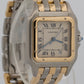 Ladies Cartier Panthere Midsize IVORY 18K Gold Steel THREE ROW 27mm Quartz 8394