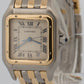 Ladies Cartier Panthere Midsize IVORY 18K Gold Steel THREE ROW 27mm Quartz 8394