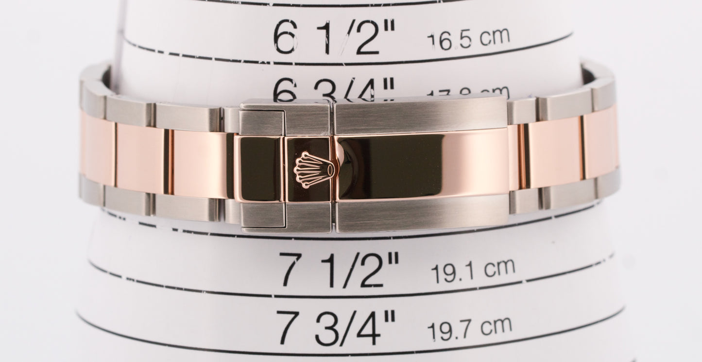 Rolex Yacht-Master BLACK 40mm Two-Tone 18K Rose Gold Stainless Steel YM1 116621
