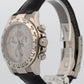 Rolex Daytona Cosmograph METEORITE 18K White Gold Leather 40mm Watch 116519