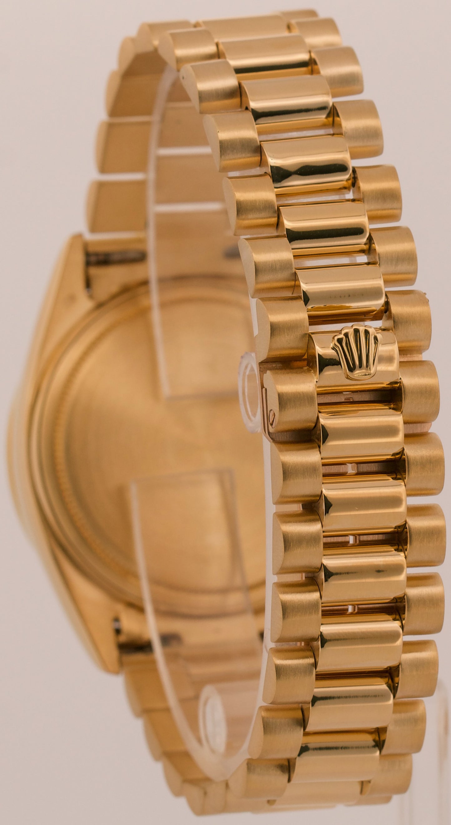 1981 Rolex Day-Date President 18038 Champagne Diamond 18K Yellow Gold 36mm Watch