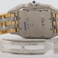 Ladies Cartier Panthere Midsize IVORY 18K Gold Steel THREE ROW 27mm Quartz 8394
