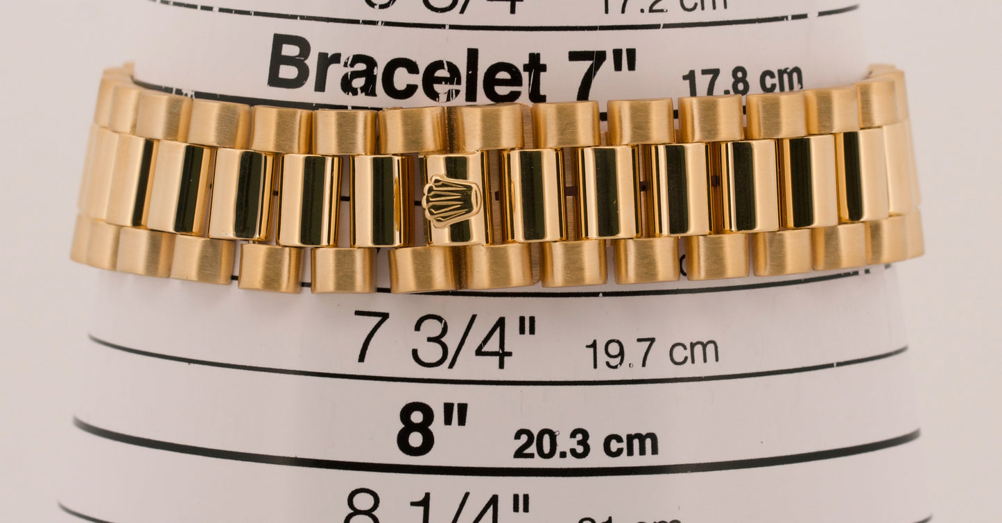 1981 Rolex Day-Date President 18038 Champagne Diamond 18K Yellow Gold 36mm Watch