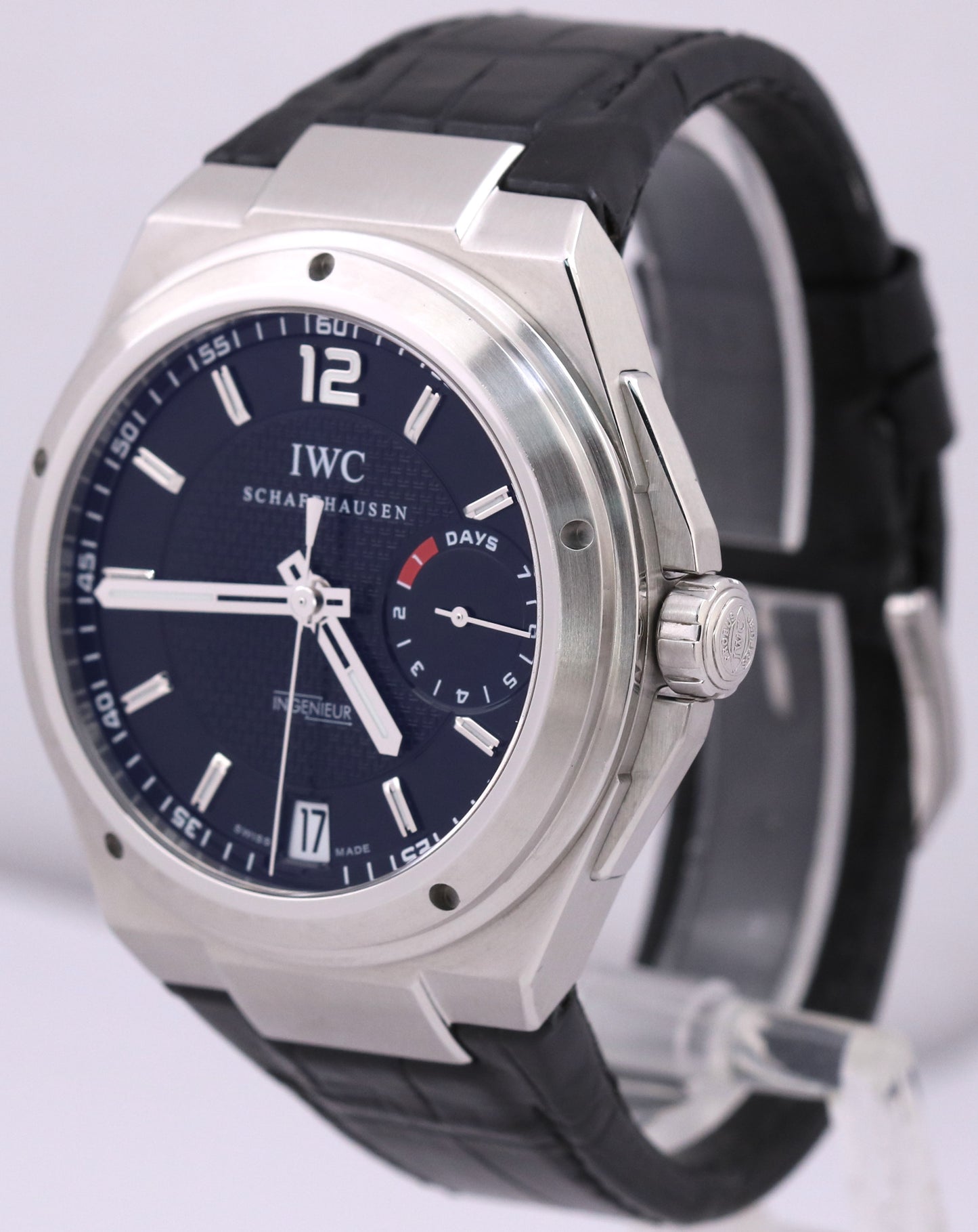 MINT PAPERS IWC Big Ingenieur Steel Black Leather 45.5mm IW500501 Watch BOX