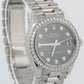 PAPERS Rolex DateJust President 31mm 18k FACTORY RHODIUM DIAMOND 278289RBR BOX