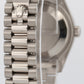 PAPERS Rolex DateJust President 31mm 18k FACTORY RHODIUM DIAMOND 278289RBR BOX