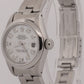 1984 Ladies Rolex Date 69160 Mother Of Pearl Diamond 26mm Steel Oyster Watch