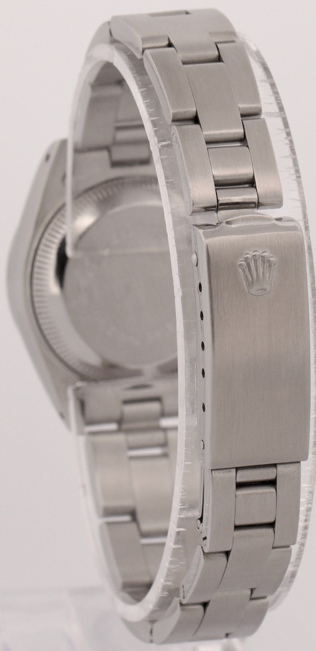 1984 Ladies Rolex Date 69160 Mother Of Pearl Diamond 26mm Steel Oyster Watch