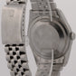 Rolex DateJust SILVER LINEN 36mm Stainless Steel 18K White Gold JUBILEE 16234