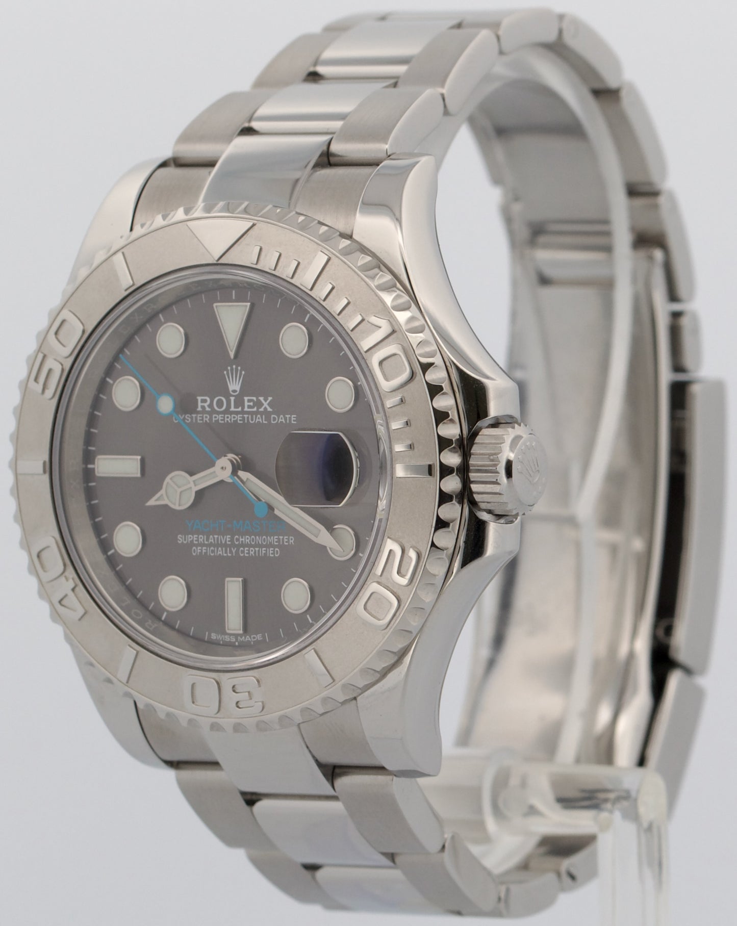 Rolex Yacht-Master Platinum RHODIUM 40mm Stainless Steel Oyster Watch 116622