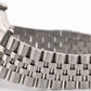 Rolex DateJust SILVER LINEN 36mm Stainless Steel 18K White Gold JUBILEE 16234