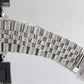Rolex DateJust SILVER LINEN 36mm Stainless Steel 18K White Gold JUBILEE 16234