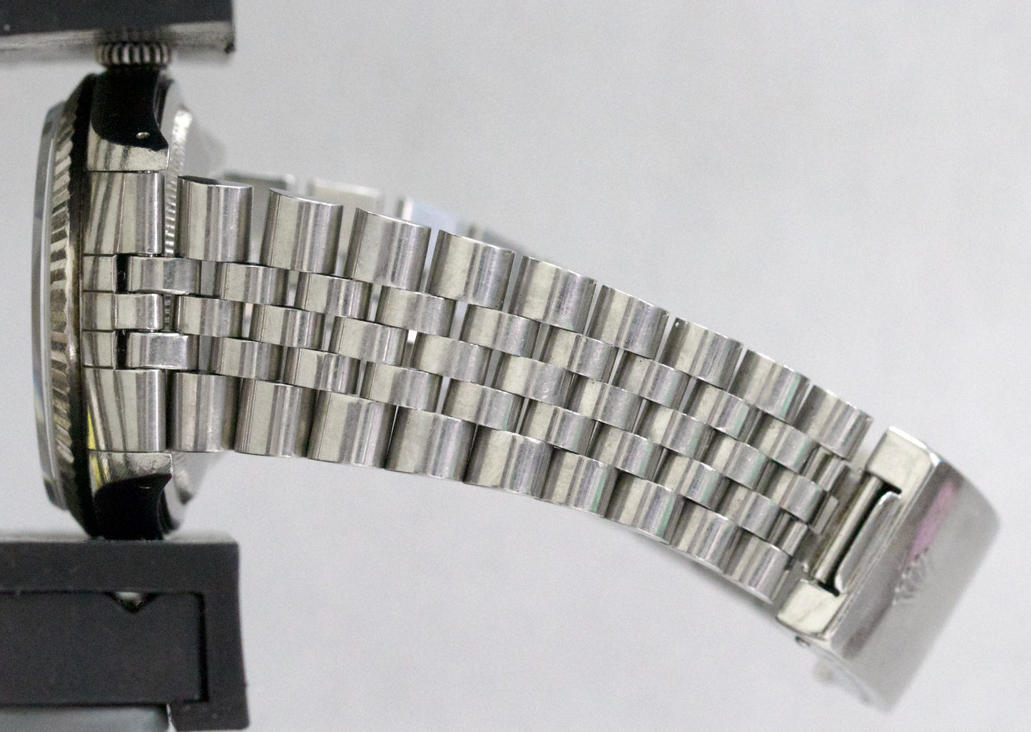 Rolex DateJust SILVER LINEN 36mm Stainless Steel 18K White Gold JUBILEE 16234