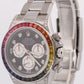 Rolex Daytona Cosmograph BLACK DIAMOND Stainless Steel RAINBOW 40mm Watch 116520
