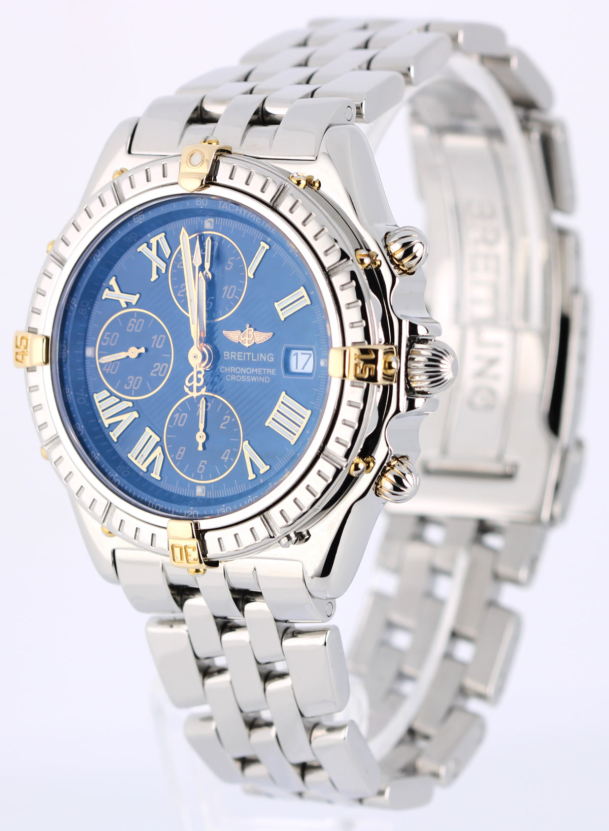 Breitling Windrider Crosswind Racing B13355 Black Roman Numeral 43mm Watch