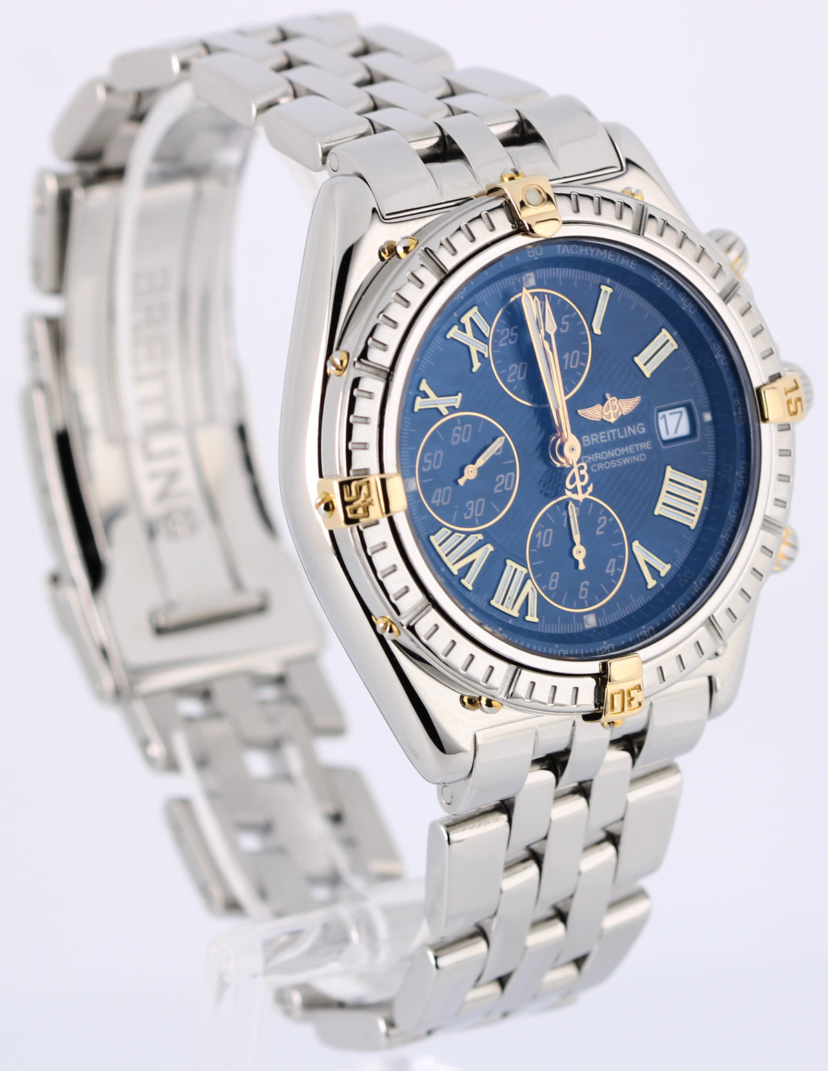 Breitling Windrider Crosswind Racing B13355 Black Roman Numeral 43mm Watch