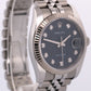 2011 Rolex DateJust 116234 Blue Jubilee Diamond 18K Steel 18K 36mm Box Papers